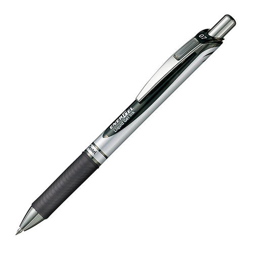 Pentel EnerGel Silver - Black Ink