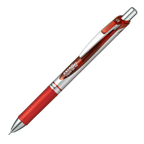 Pentel EnerGel Silver - Red Ink