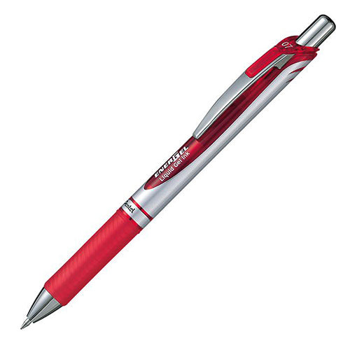 Pentel EnerGel Silver - Red Ink