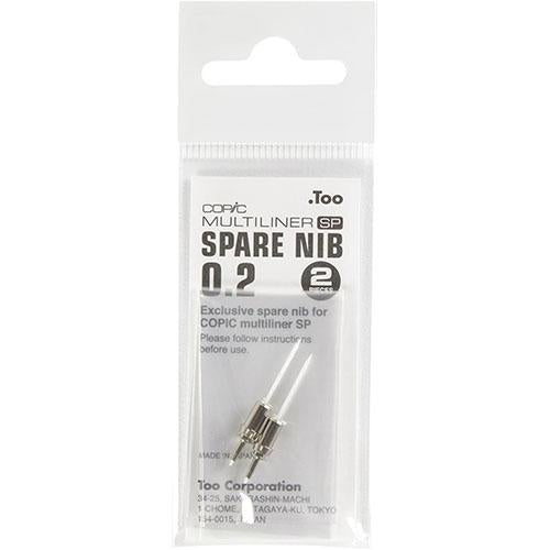 Copic Multiliner Pen Spare Nib - 0.2mm - 2pcs - Harajuku Culture Japan - Japanease Products Store Beauty and Stationery