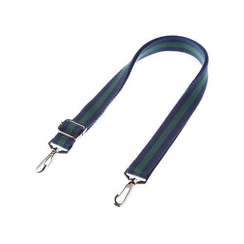 Delfonics Stationery Inner Carrying Shoulder Strap Stripe - Dark BluexGreen - Harajuku Culture Japan - Japanease Products Store Beauty and Stationery