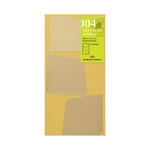 Midori Traveler's Note Book Regular Size Refill 004 - Pocket Sticker - Harajuku Culture Japan - Japanease Products Store Beauty and Stationery