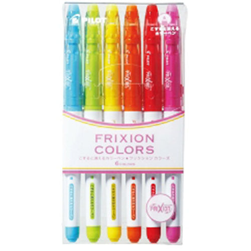 Pilot Color Felt-tip Pen Frixion Colors - 0.6mm - 6 Clors Set1