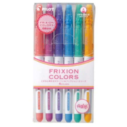 Pilot Color Felt-tip Pen Frixion Colors - 0.6mm - 6 Clors Set2