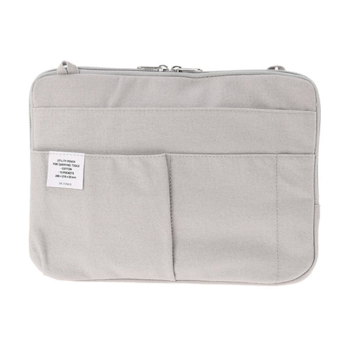 Delfonics Stationery Inner Carrying Case Bag In Bag B5 - Light Gray - Harajuku Culture Japan - Japanease Products Store Beauty and Stationery