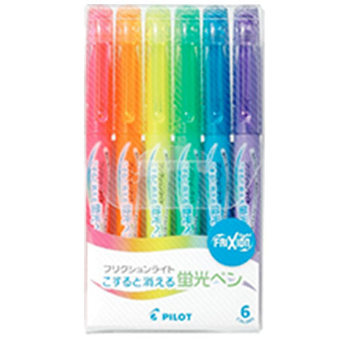 Pilot Highlighter pen Frixion Light - 6 Colors Set