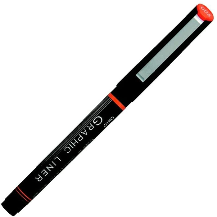 Ohto Water Based Calligraphy Pen Graphic Liner- Black