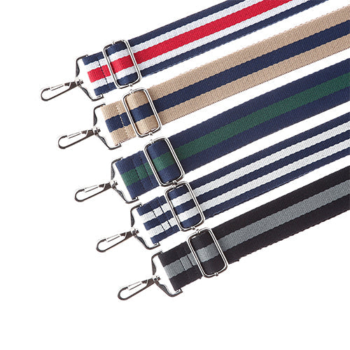 Delfonics Stationery Inner Carrying Shoulder Strap Stripe Wide - Dark BluexGreen - Harajuku Culture Japan - Japanease Products Store Beauty and Stationery