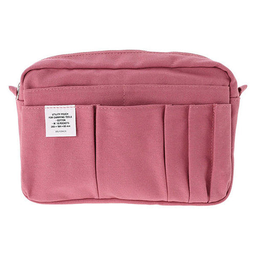 Delfonics Stationery Inner Carrying Case Bag In Bag M - Pink - Harajuku Culture Japan - Japanease Products Store Beauty and Stationery