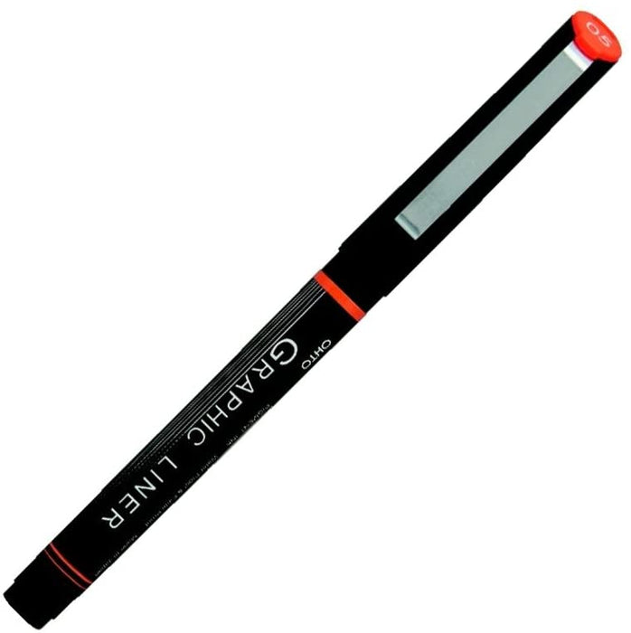 Ohto Water Based Calligraphy Pen Graphic Liner- Black