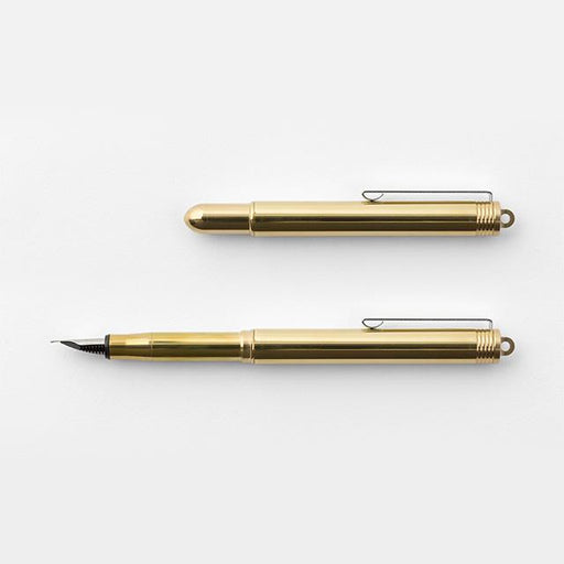 Midori Traveler's Brass Fountain Pen - Harajuku Culture Japan - Japanease Products Store Beauty and Stationery