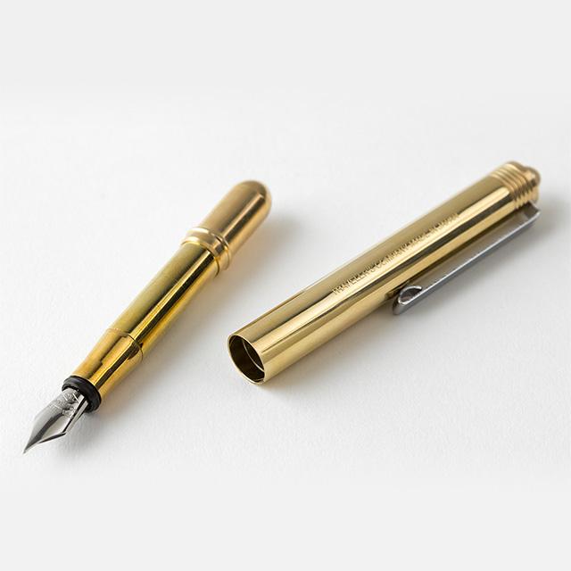 Midori Traveler's Brass Fountain Pen - Harajuku Culture Japan - Japanease Products Store Beauty and Stationery