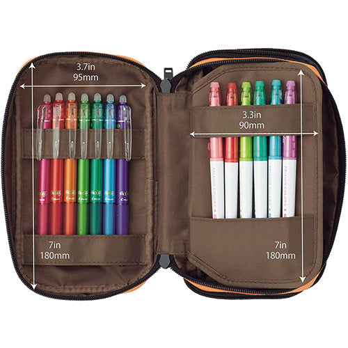 Lihit Lab. A-7555 Pen Case Book-type Double-size