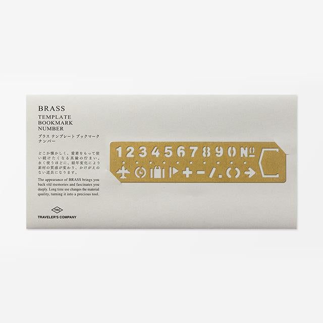 Midori Traveler's Brass Templete Number - Harajuku Culture Japan - Japanease Products Store Beauty and Stationery