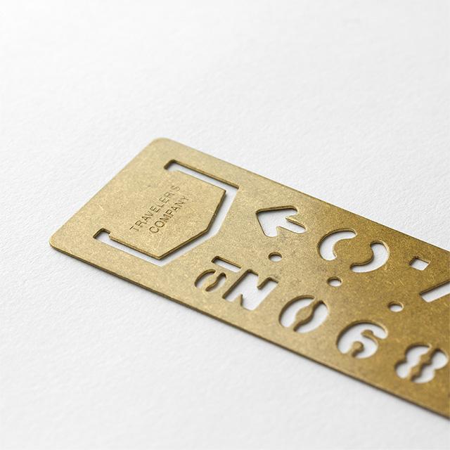 Midori Traveler's Brass Templete Number - Harajuku Culture Japan - Japanease Products Store Beauty and Stationery