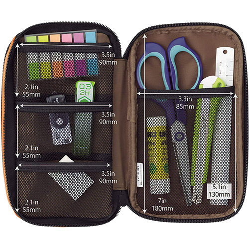 Lihit Lab. A-7555 Pen Case Book-type Double-size