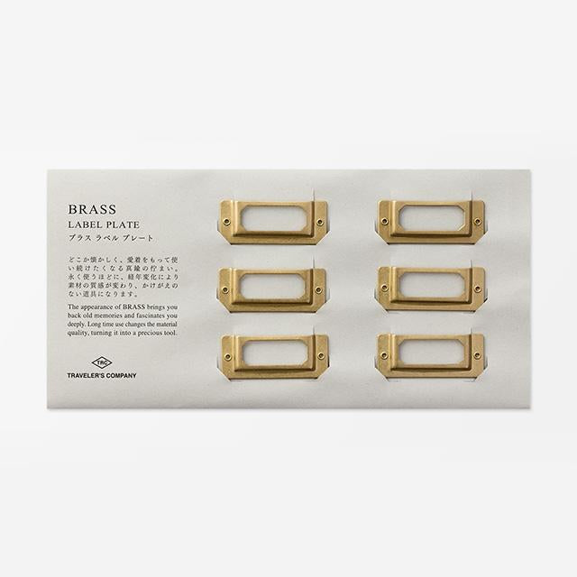 Midori Traveler's Brass Label Plate - Harajuku Culture Japan - Japanease Products Store Beauty and Stationery