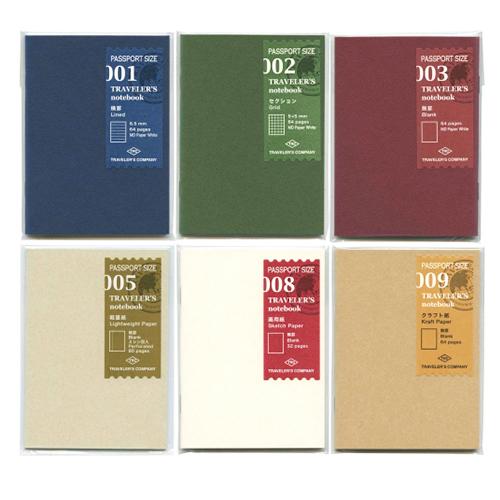 Traveler's Notebook Passport 003 Blank Notebook Refill - Tokyo Pen Shop